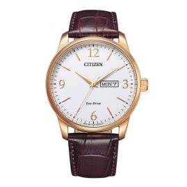 Citizen BM8553-16AE Eco-Drive Herrenuhr Braun/Roségoldfarben