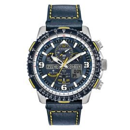 Citizen JY8078-01L Eco-Drive Promaster Sky Herren-Funkuhr Blau/Gelb