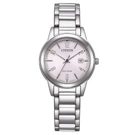Citizen FE1241-71Z Damenuhr Eco-Drive Solar Stahl/Rosa