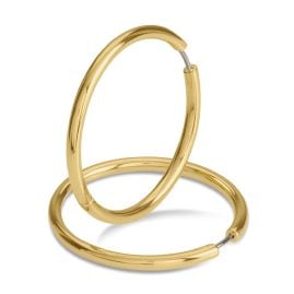 Boccia 05070-02 Damen-Creolen Ohrringe Titan Goldfarben 38 mm
