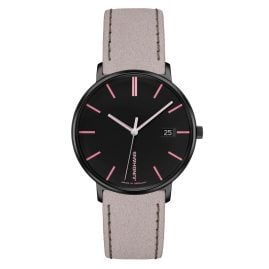 Junghans 47/4256.00 Damenuhr Form Quarz Grau/Schwarz