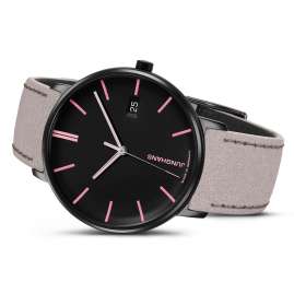 Junghans 47/4256.00 Damenuhr Form Quarz Grau/Schwarz