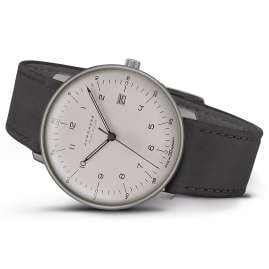 Junghans 59/2023.02 max bill Mega Solar Herren-Funkuhr Titan