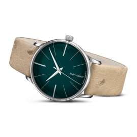 Junghans 27/3343.00 Meister Damenuhr Automatic Beige/Dunkelgrün