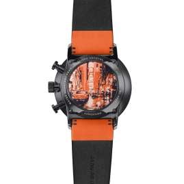 Junghans 27/4370.00 Herrenuhr Form A Chronoscope Orange/Schwarz