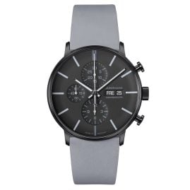 Junghans 27/4371.00 Herrenuhr Form A Chronoscope Grau/Schwarz
