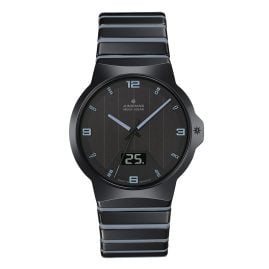 Junghans 18/1400.44 Funk-Solar Herrenuhr Force Mega Solar Keramik/Eisblau