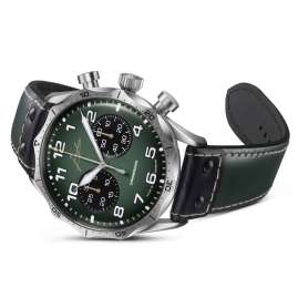 Junghans 27/3492.00 Meister Pilot Chronoscope Fliegeruhr für Herren Grün