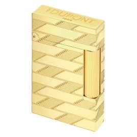 S.T. Dupont C16178 Feuerzeug Linie 2 Monogram 1872 Goldfarben
