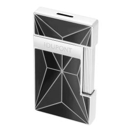 S.T. Dupont 028277 Feuerzeug Slimmy X Lack Schwarz/Chrom
