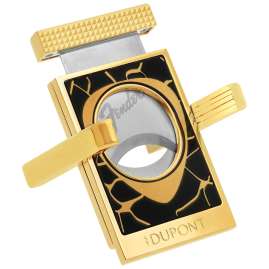 S.T. Dupont 003445 Zigarrenschneider und -bank Fender Schwarz/Goldfarben