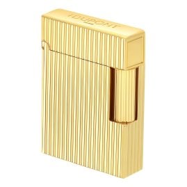 S.T. Dupont C14020 Feuerzeug Linie 1 Vertikale Linien Goldfarben