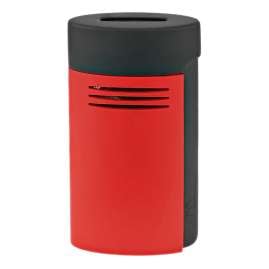 S.T. Dupont 020749 Feuerzeug Megajet Matt Rot und Schwarz