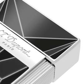 S.T. Dupont 025070 Feuerzeug Biggy Fire X Schwarz/Chrom