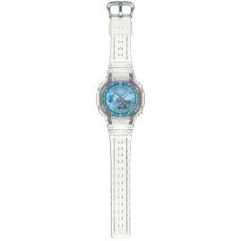 Casio GA-2100BM-7A2ER G-Shock Classic Ana-Digi Armbanduhr Transparent/Blau