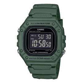 Casio W-218H-3BVEF Herren-Digitaluhr Dunkelgrün
