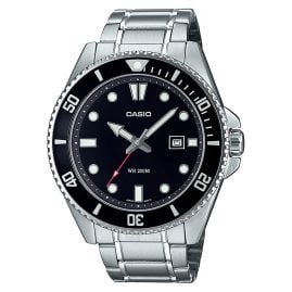 Casio MDV-107D-1A1VEF Collection Herren-Taucheruhr Stahl/Schwarz
