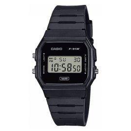 Casio F-91WB-1AEF Timeless Collection Damen- und Jugenduhr Schwarz