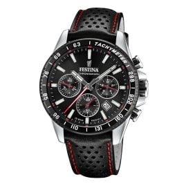Festina F20561/4 Herrenuhr Chronograph Schwarz/Rot