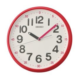 Seiko QXA793R Wanduhr mit Quarzwerk Rot