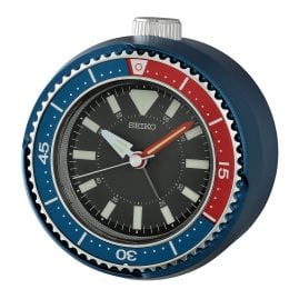 Seiko QHE207L Quarz Wecker Blau/Rot