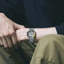 Seiko SMGG17P1 Armbanduhr Digital-Chronograph Rotocall Schwarz/Gelb