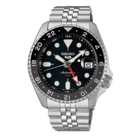 Seiko SSK001K1 Herrenuhr Automatik GMT Stahl/Schwarz