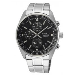 Seiko SSB379P1 Chronograph Herrenuhr Schwarz