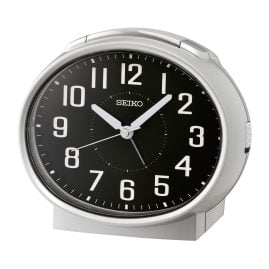 Seiko QHK059A Wecker Silberfarben mit Glockenalarm