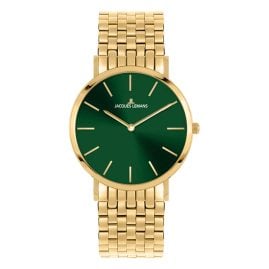 Jacques Lemans 1-2172N Damenuhr Nizza Goldfarben/Grün