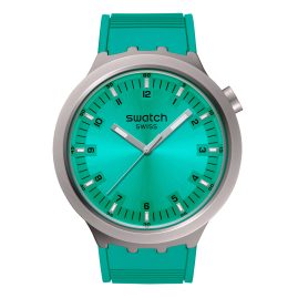 Swatch SB07S100 Big Bold Irony Armbanduhr Aqua Shimmer