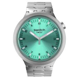 Swatch SB07S100 Big Bold Irony Armbanduhr Aqua Shimmer