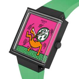 Swatch SO34Z102 Armbanduhr What If? Breaks Off