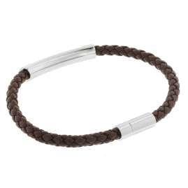 BOSS 50460856-210 Herren-Armband Leder Braun Benni