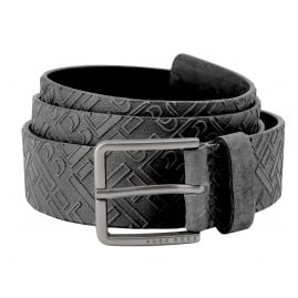 BOSS 50461652-001 Herren Leder-Gürtel Schwarz Ther