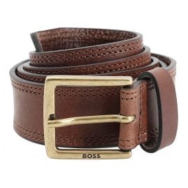 BOSS 50471313-202 Herrengürtel Dunkelbraun Rummi-St
