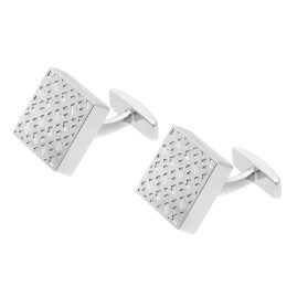 BOSS 50515399-040 Manschettenknöpfe Quadratisch Silberfarben B-Monogram