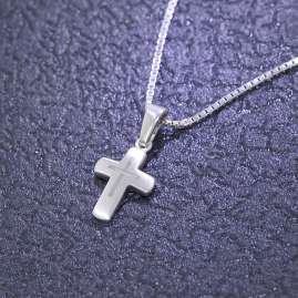 trendor 48870 Kinder-Halskette mit Kreuz 925 Silber