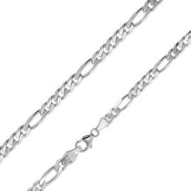 trendor 41994 Figaro-Armband Silber 925 Herrenarmband Breite 4,3 mm