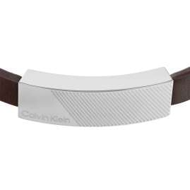 Calvin Klein 35000415 Herren-Armband Architectural Lines Edelstahl Braun