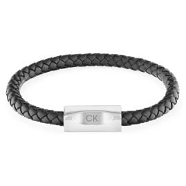 Calvin Klein 35000571 Herrenarmband Leder Schwarz Bold
