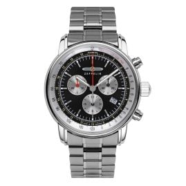Zeppelin 8888MB-2 Herrenuhr LZ 14 Marine Chronograph Stahl/Schwarz