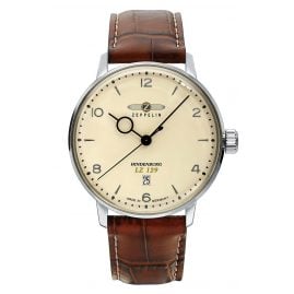 Zeppelin 8042-5 Herrenuhr LZ129 Hindenburg Lederband braun