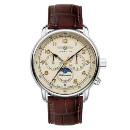 Zeppelin 9636-5 Herrenuhr 100 Jahre Mediterranée Mondphase