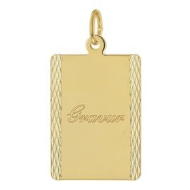 trendor 68744 Gravur-Anhänger für Damen und Herren Gold 333/8K