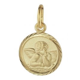 trendor 08618 Schutzengel Anhänger Gold 585