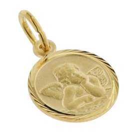 trendor 08618 Schutzengel Anhänger Gold 585