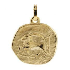 trendor 08725-01 Sternzeichen-Anhänger Steinbock 333 Gold 16 mm