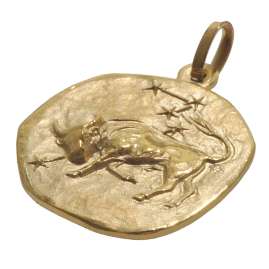 trendor 08725-05 Sternzeichen-Anhänger Stier 333 Gold 16 mm
