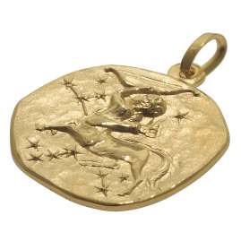 trendor 08725-12 Sternzeichen-Anhänger Schütze 333 Gold 16 mm